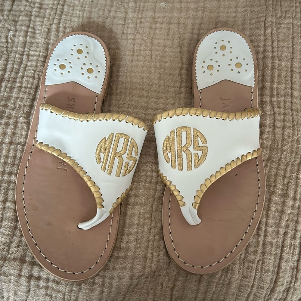 Mrs. Jack Roger’s sandals, worn once